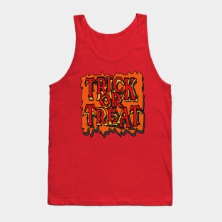 custom trick or treat halloween vintage Tank Top